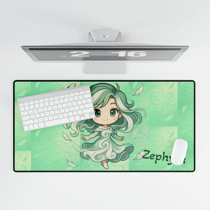 Cute Chibi Winder Dancer #2 Desk Mat | Gamer Gift, Home Office Decor, Anime Aesthetic