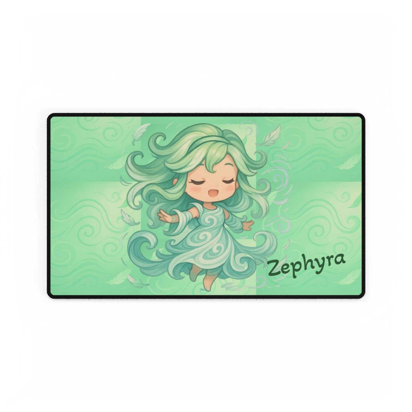 Cute Chibi Winder Dancer Desk Mat | Gamer Gift, Home Office Decor, Anime Aesthetic