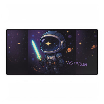 Cute Chibi Space Explorer Desk Mat | Gamer Gift, Home Office Decor, Anime Aesthetic