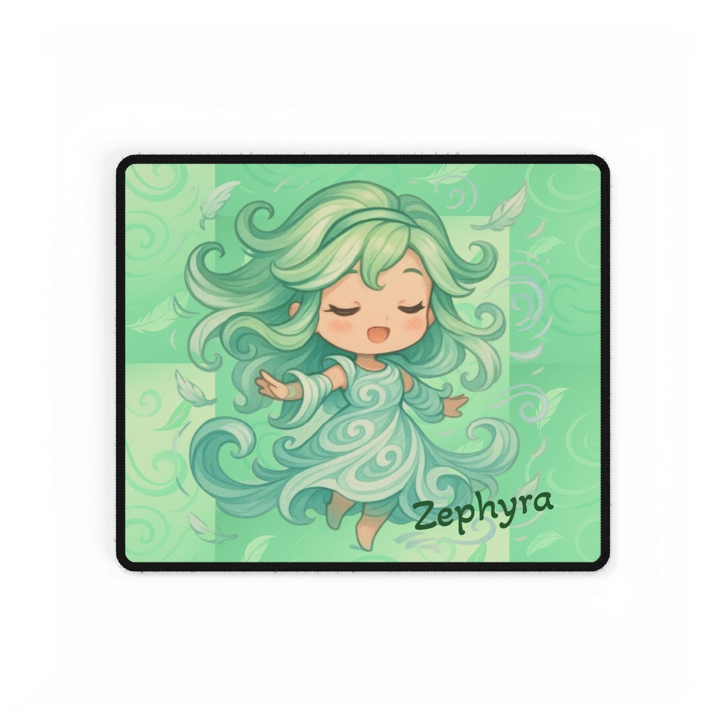 Cute Chibi Winder Dancer Desk Mat | Gamer Gift, Home Office Decor, Anime Aesthetic
