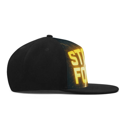Black and yellow "STI FO" baseball cap.