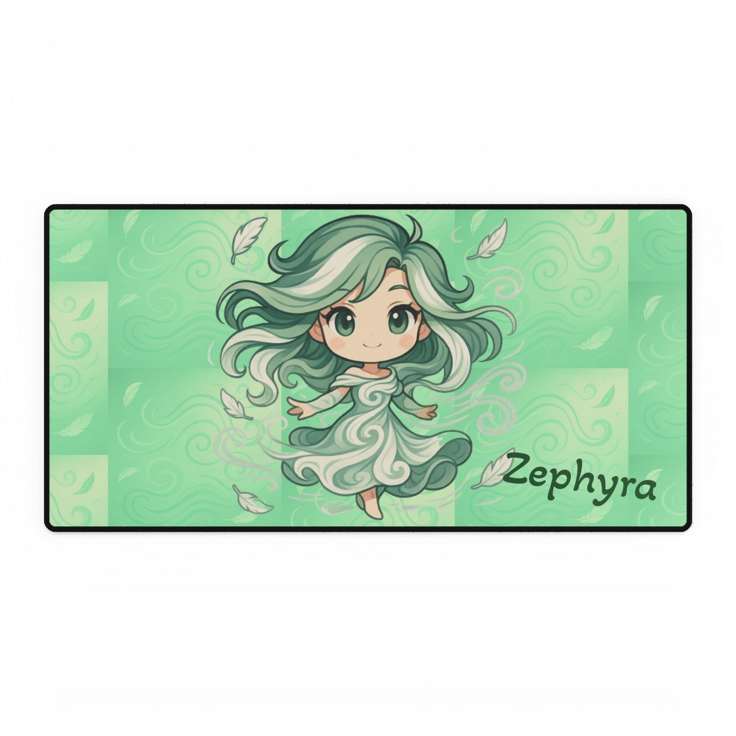 Cute Chibi Winder Dancer #2 Desk Mat | Gamer Gift, Home Office Decor, Anime Aesthetic