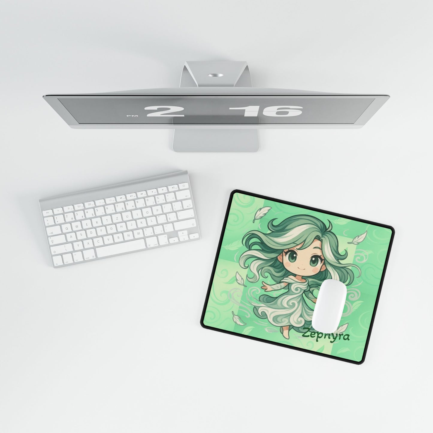 Cute Chibi Winder Dancer #2 Desk Mat | Gamer Gift, Home Office Decor, Anime Aesthetic