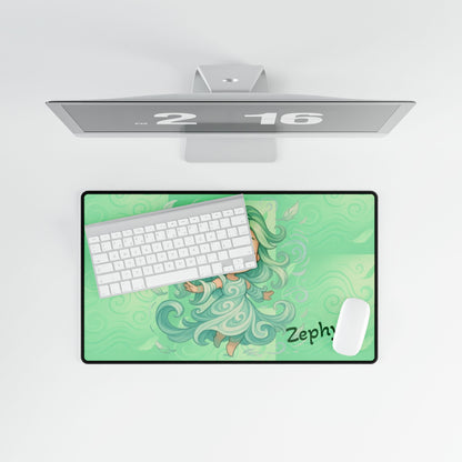 Cute Chibi Winder Dancer Desk Mat | Gamer Gift, Home Office Decor, Anime Aesthetic