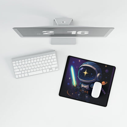 Cute Chibi Space Explorer Desk Mat | Gamer Gift, Home Office Decor, Anime Aesthetic