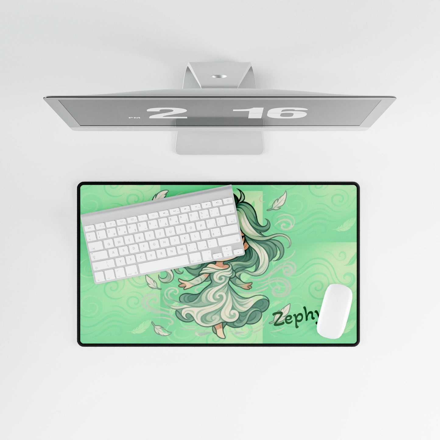 Cute Chibi Winder Dancer #2 Desk Mat | Gamer Gift, Home Office Decor, Anime Aesthetic