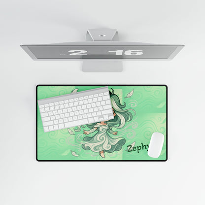 Cute Chibi Winder Dancer #2 Desk Mat | Gamer Gift, Home Office Decor, Anime Aesthetic